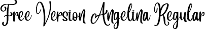 Free Version Angelina Regular font - free-version-angelina.ttf