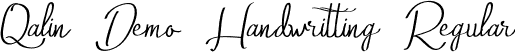 Qalin Demo Handwritting Regular font - QalinDemo-Handwritting.otf