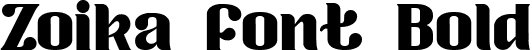 Zoika font Bold font - zoika.ttf