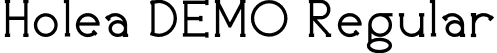 Holea DEMO Regular font - Holea-DEMO.otf