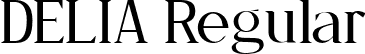 DELIA Regular font - DELIA-regular-FREE-1.otf