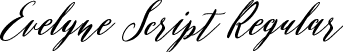 Evelyne Script Regular font - evelyne.ttf