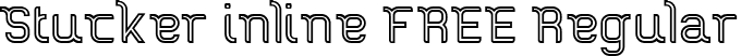 Stucker inline FREE Regular font - stucker-inline-free.ttf