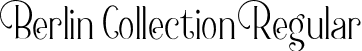 Berlin Collection Regular font - Berlin Collection.ttf