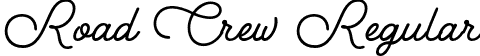 Road Crew Regular font - RoadCrew-Regular.otf