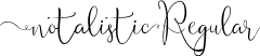 Notalistic Regular font - notalistic.ttf