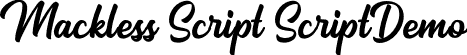 Mackless Script ScriptDemo font - mackless-script.otf