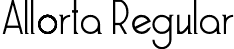 Allorta Regular font - Allorta.otf