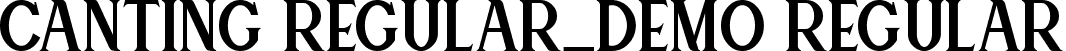 Canting Regular_DEMO Regular font - Canting-Regular_DEMO.ttf