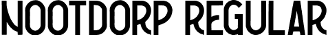 Nootdorp Regular font - nootdorp-regular-demo.ttf