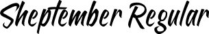 Sheptember Regular font - sheptember.ttf