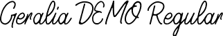 Geralia DEMO Regular font - gerali-demo.ttf