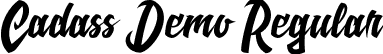 Cadass Demo Regular font - cadass-script-demo.ttf