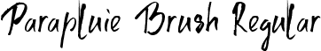 Parapluie Brush Regular font - Parapluie-Brush.ttf