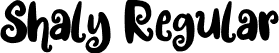 Shaly Regular font - Shaly Regular.otf