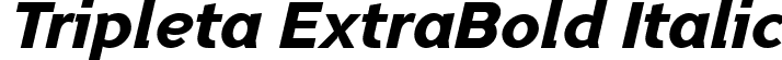 Tripleta ExtraBold Italic font - tripleta-extrabold-italic-demo-ffp.ttf