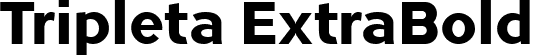 Tripleta ExtraBold font - tripleta-extrabold-demo-ffp.ttf