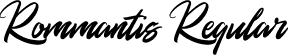 Rommantis Regular font - Rommantis.ttf