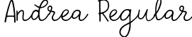 Andrea Regular font - andrea.ttf