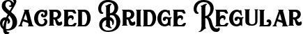 Sacred Bridge Regular font - sacredbridge-demo.ttf