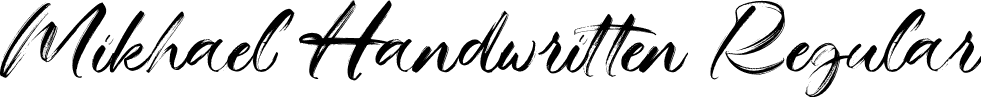 Mikhael Handwritten Regular font - Mikhael Handwritten.otf