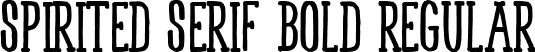 Spirited Serif Bold Regular font - serif-bold.ttf