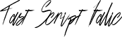 Fast Script Italic font - fast-script-italic.ttf