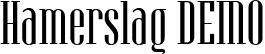 Hamerslag DEMO font - hamerslag-demo.ttf