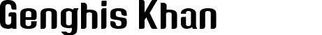 Genghis Khan ì”‘—µ¬’¾® font - genghis-khan-bold.otf