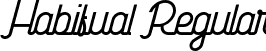 Habitual Regular font - habitual.ttf