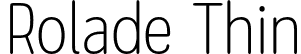 Rolade Thin font - akufadhl-rolade-thin.otf