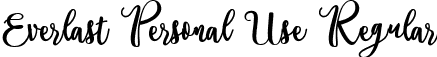 Everlast Personal Use Regular font - Everlast Personal Use.ttf