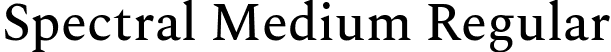 Spectral Medium Regular font - spectral-medium.ttf