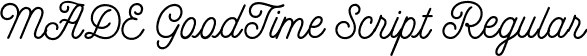 MADE GoodTime Script Regular font - made-goodtime-script-personal-use.otf