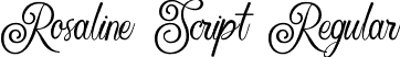 Rosaline Script Regular font - rosaline-script.ttf