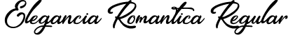 Elegancia Romantica Regular font - Elegancia Romantica.ttf