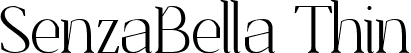 SenzaBella Thin font - senzabella-thin.otf