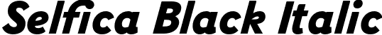 Selfica Black Italic font - nootype-selfica-blackitalic.otf