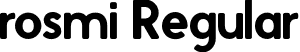 rosmi Regular font - rosmi-regular.otf