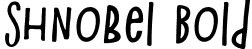 Shnobel Bold font - shnobel-oblique.otf