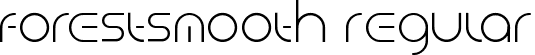 ForestSmooth Regular font - forestsmooth-regular.ttf