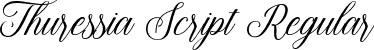 Thuressia Script Regular font - thuressia.ttf