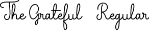 The Grateful 1 Regular font - the-grateful-1.ttf