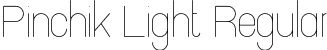 Pinchik Light Regular font - pinchik-light.otf