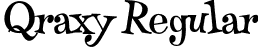 Qraxy Regular font - Qraxy.otf