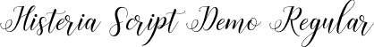 Histeria Script Demo Regular font - Histeria Script Demo.ttf