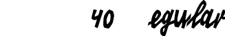 KINO 40 Regular font - KINO40.ttf