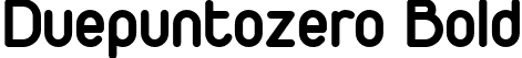 Duepuntozero Bold font - Duepuntozero-BoldTrial.ttf