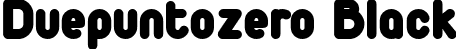 Duepuntozero Black font - Duepuntozero-BlackTrial.ttf