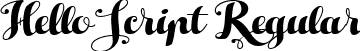 Hello Script Regular font - HelloScript TRIAL.ttf